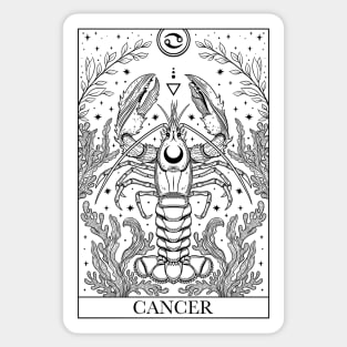 Zodiac sign tarot card Cancer Sticker